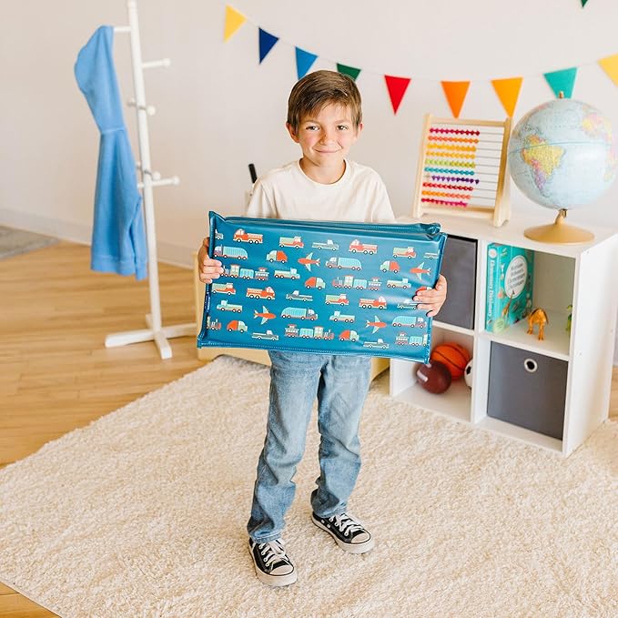 Wildkin Kids Vinyl Nap Mat – Foldable, Durable Rest Mat for Daycare & Preschool