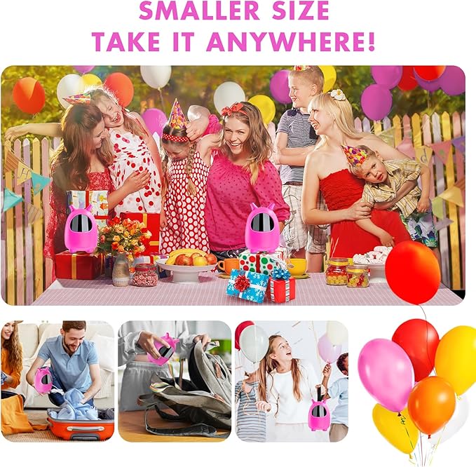 Balloon Pump Electric, SPLAKS Balloons Inflator Air Pump Portable Balloon Blower for Garland Arch, Party Decoration