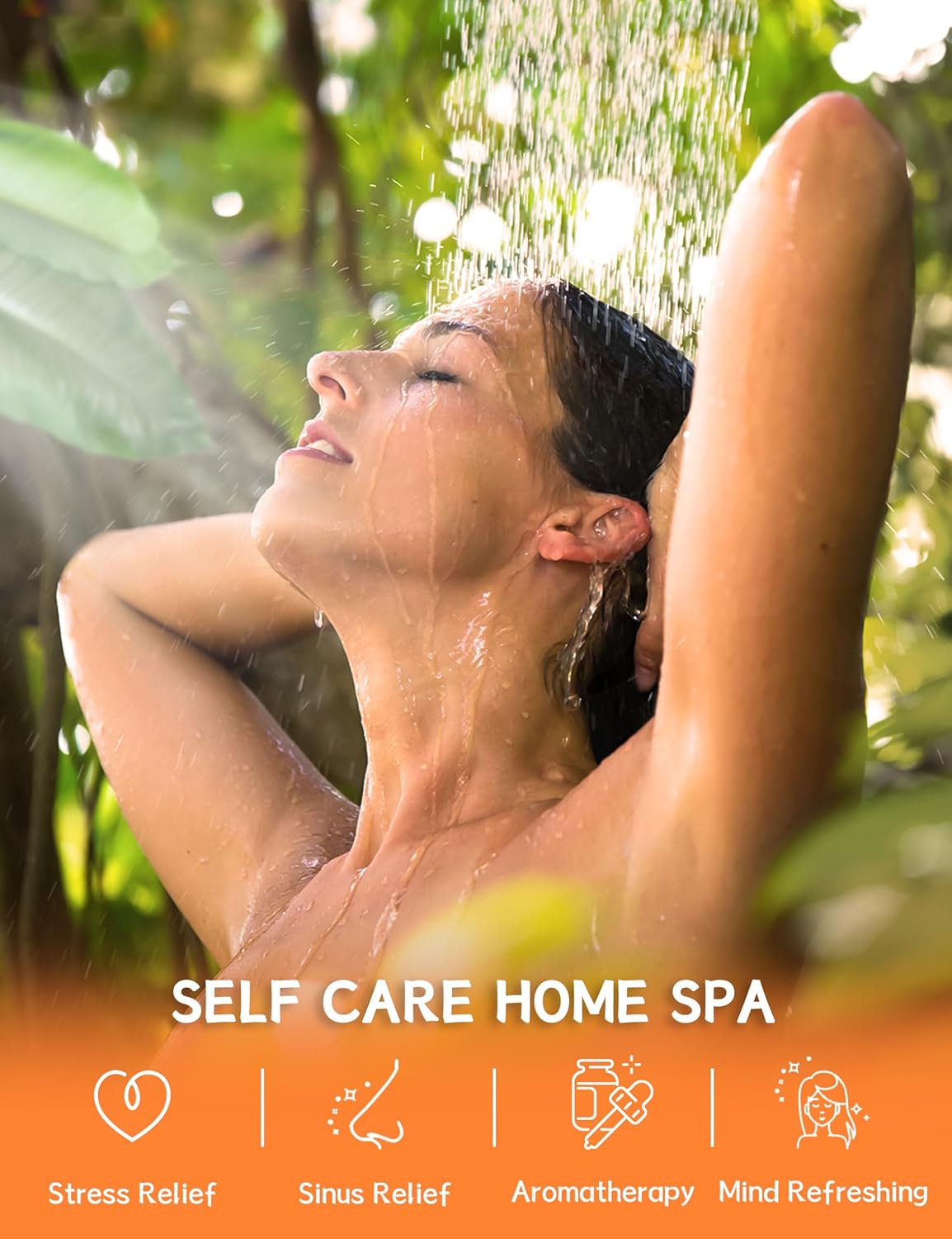 Shower Steamers Aromatherapy 15 Pack, Tangerin & Lemon Shower Bombs with Natural Essential Oils, Relaxation & Birthday Gifts for Women and Men, Stress Relief & Self Care Gifts, Shower Tablets