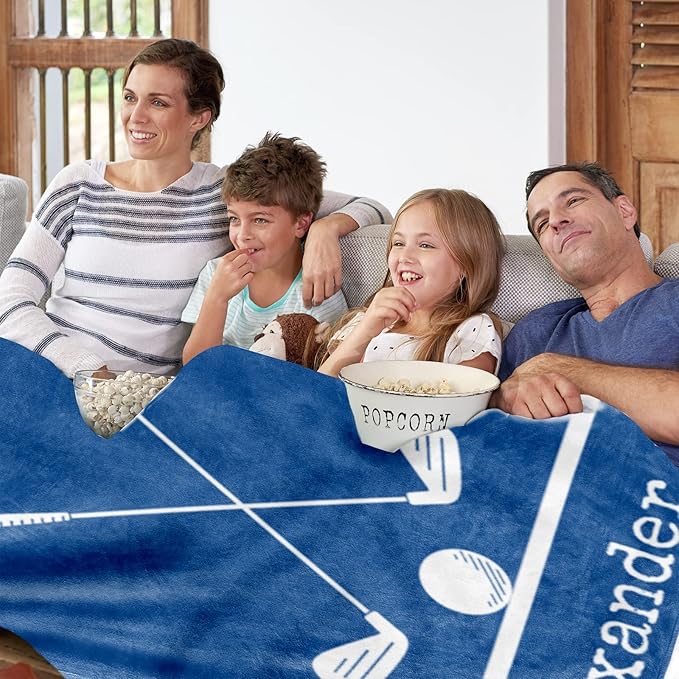 Custom Hockey Baby Nursery Blanket: Personalized Toddler Essentials for Boys and Girls - Birthday Gift for Hockeys Lovers - Soft Fluffy Warm Skin Blankets (40 * 50inch)