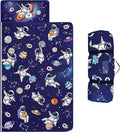 Toddler Nap Mat Kids Sleeping Bag 59"×24", Soft Slumber Bag with Removable Pillow and Blanket for Kids Girls Boys,Roll Up Sleeping Mat Thick for Camping,Daycare, Kindergarden