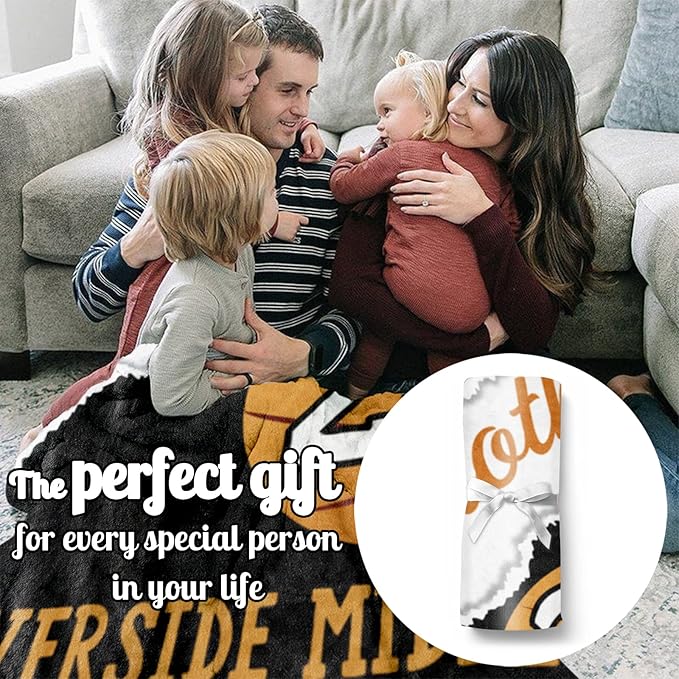 Custom Kids Soft Blanket: Personalized Gift for Basketball Football Soccer Softball Lovers Name and Number - Flannel Toddler Bed Blankets (30X40inch)