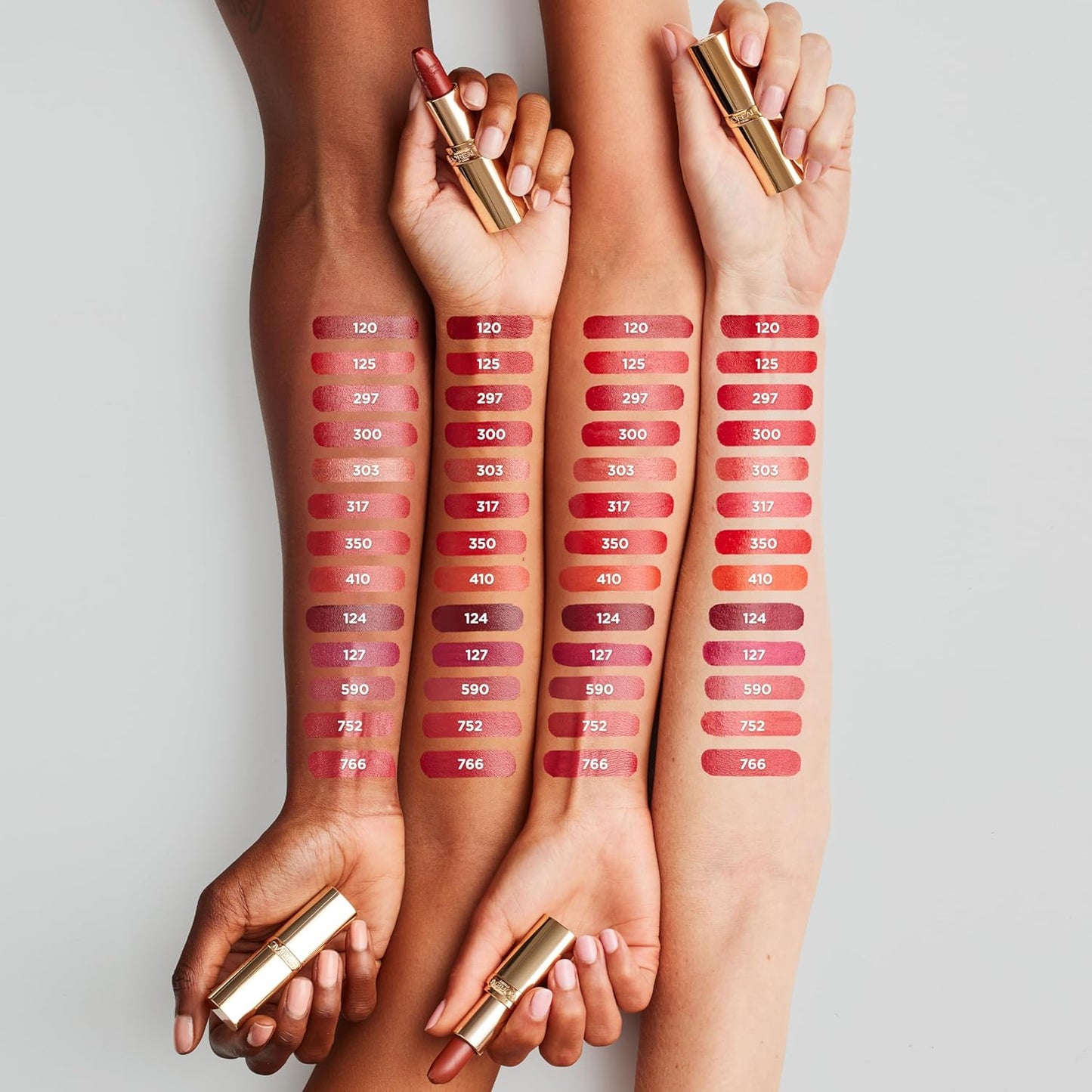 L'Oreal Paris Colour Riche Original Creamy, Hydrating Satin Lipstick with Argan Oil and Vitamin E, Volcanic, 1 Count