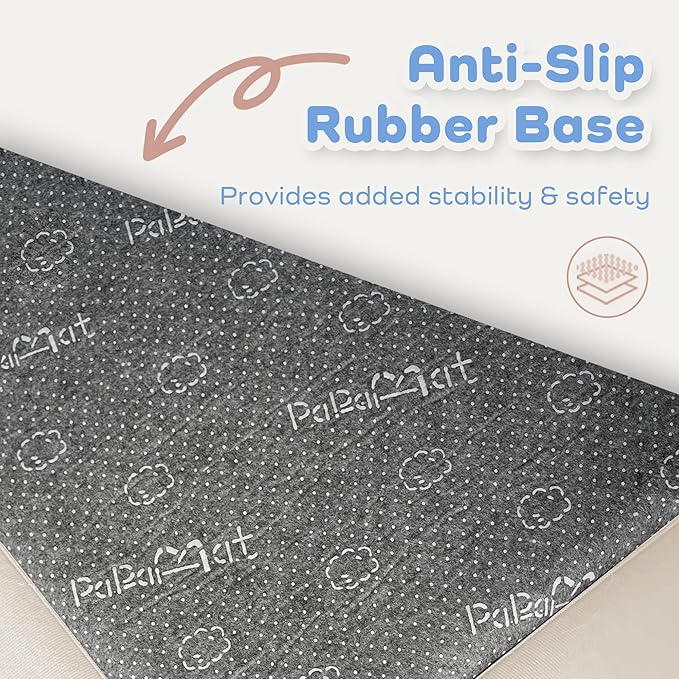 1.5" Super Thick Baby Play Mat for Floor, 79x118 Pro Soft Flannel Foam Mats for Toddler Infant Kids Crawling for Nursery Rug Playroom Living Room Waterproof Easy Care Non-Slip (Beige)