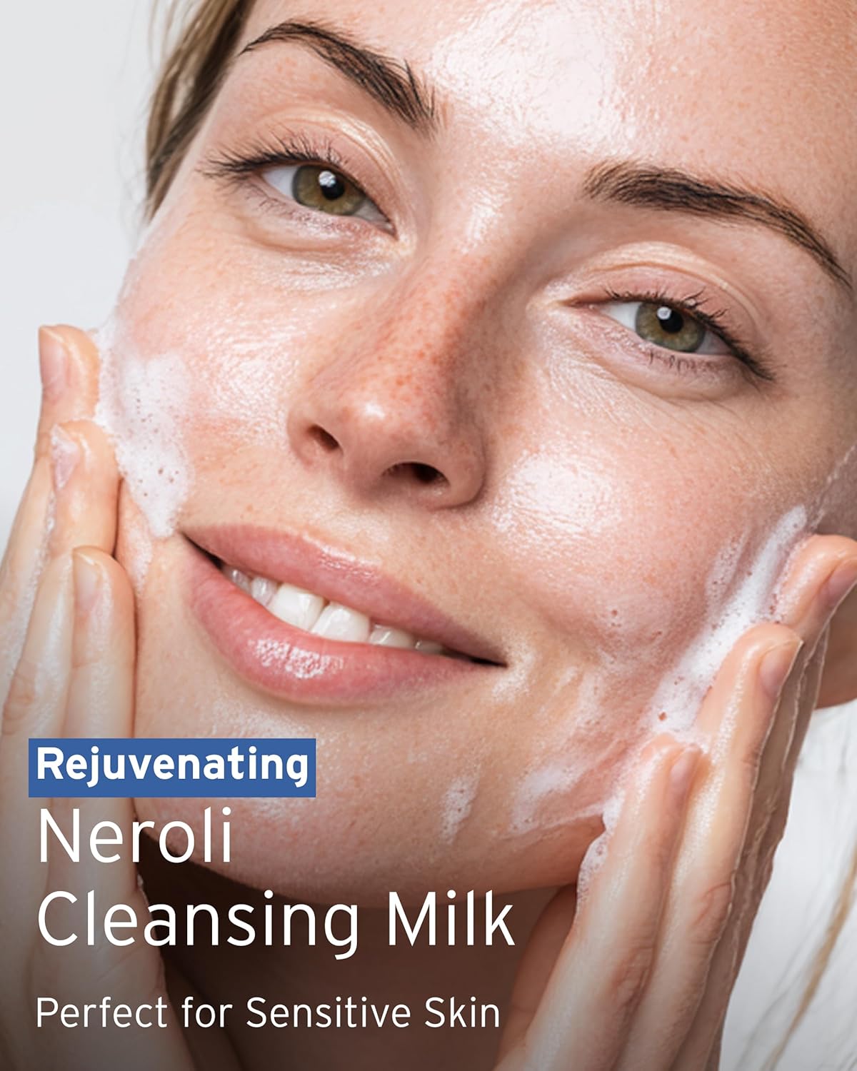 Kerstin Florian Rehydrating Neroli Cleansing Milk | Gentle Makeup Remover and Face Wash for Normal to Sensitive Skin (6.8 fl oz)