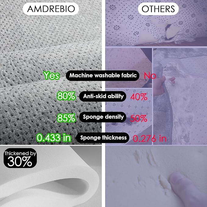 Amdrebio Purple Rainbow Round Rug 4Ft for Bedroom Girls Room Decor, Mermaid Stitch Frozen Kids Rugs for Playroom Nursery Dorm, Fluffy Furry Cute Shag Carpet, Kawaii Circle Area Rugs for Baby Toddler