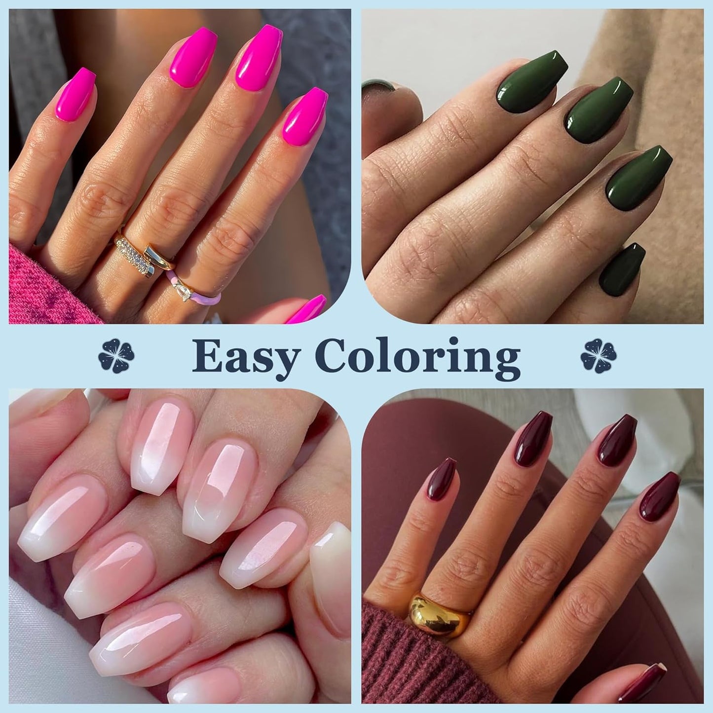 Short Coffin Fake Nails, 240pcs Soft Gel Pre-Filed Acrylic Short Ballerina Nail Tips, Half Matte Full Cover Clear Press on Flase Nail Tips for Nail Extension Home DIY 12 Sizes Gelly Tips