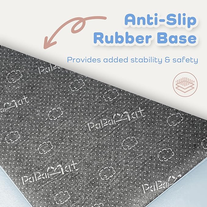 1.5" Super Thick Baby Play Mat for Floor, 79x118 Pro Soft Flannel Foam Mats for Toddler Infant Kids Crawling for Nursery Rug Playroom Living Room Waterproof Easy Care Non-Slip (Baby Blue)