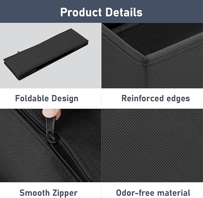 DIMJ Drawer Organizer Clothes Storage - 24 Pack Baby Dresser Organizer for Nursery, Small Fabric Closet Drawer Organizer Bins for Underwears Socks, Foldable Storage Dividers Organization for Bedroom