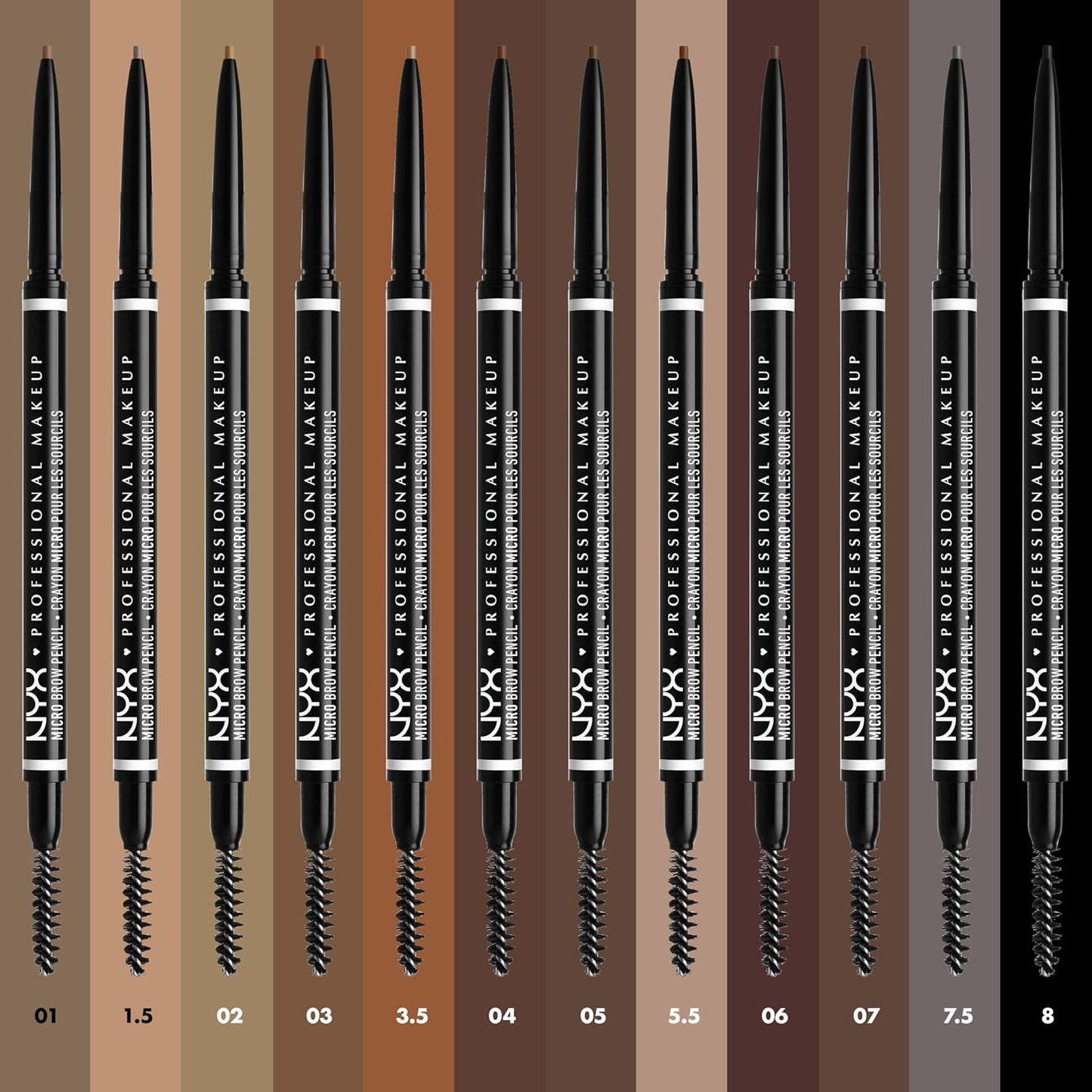 NYX PROFESSIONAL MAKEUP Micro Brow Pencil, Precise Eyebrow Pencil - Auburn
