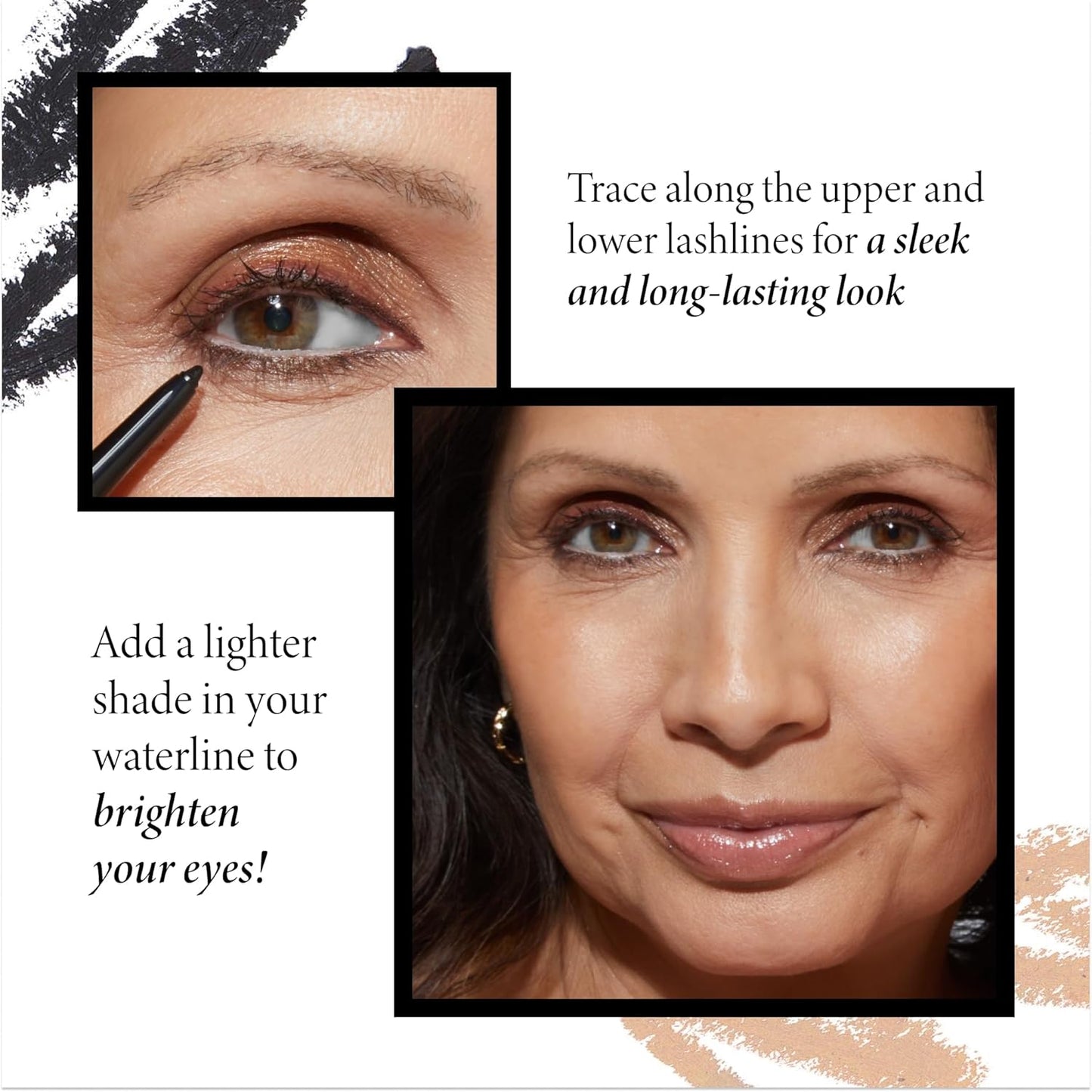 LAURA GELLER NEW YORK INKcredible Gel Eyeliner - Olive My Love - Waterproof Smudge-proof Eyeliner Pencil - Built in Sharpener