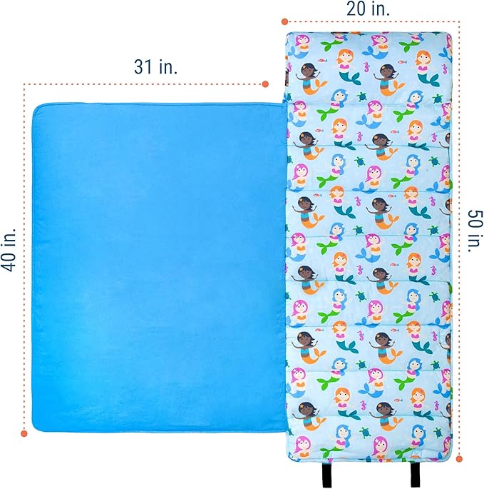 Wildkin Kids Original Nap Mat – Cozy Kids Sleep Mat with Pillow, ideal for School & Travel