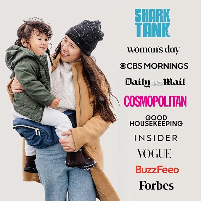 Tushbaby The Original Premium Quality Hip Seat Carrier – Safety-Certified Baby & Toddler Carrier with Secure Safety Buckles, Storage Pockets & Nursing Pillow