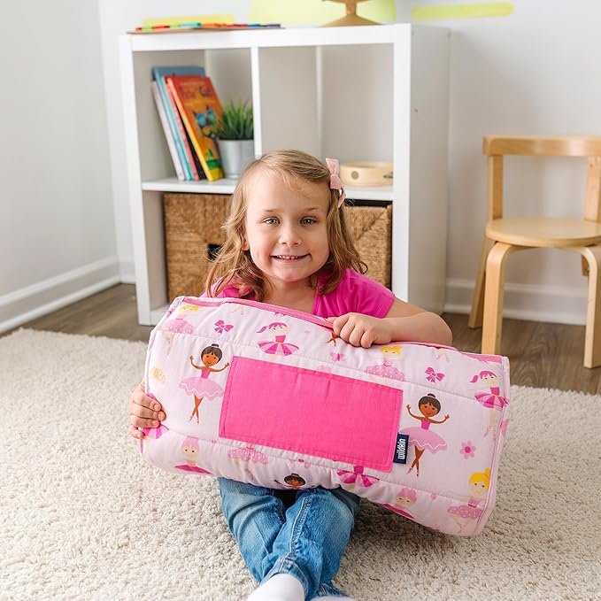 Wildkin Kids Original Nap Mat – Cozy Kids Sleep Mat with Pillow, ideal for School & Travel