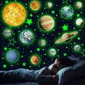 Solar System Wall Decals Glow in The Dark Stars 780 PCS, Glowing Planets Stickers for Ceiling, Nursery Wall Stickers for Bedroom, Kids Room Decorations (Green)
