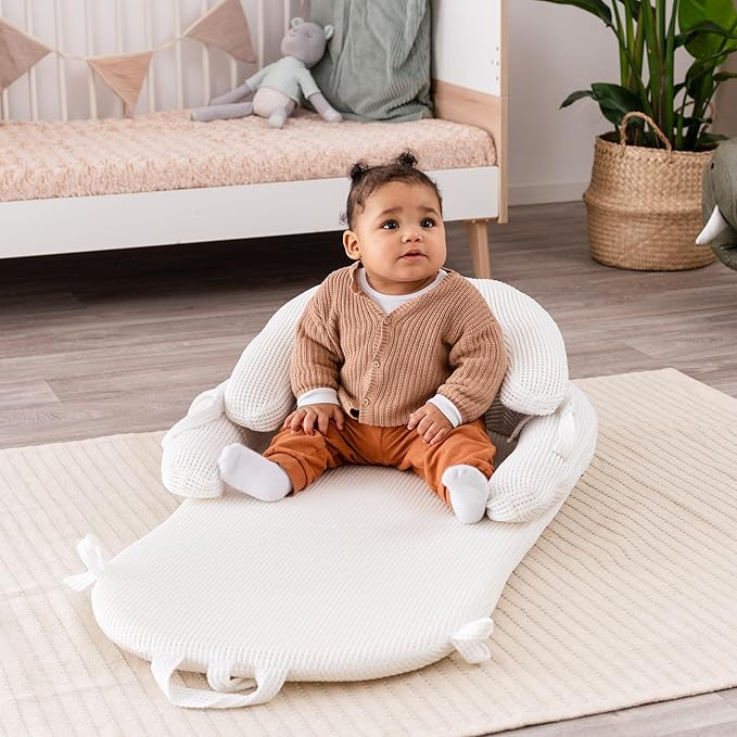 4-in-1 Baby Lounger, Tummy Time Mat, Baby Play Mat and Baby Sit Up Chair - Baby Registry Search and Baby Items, Patent Pending