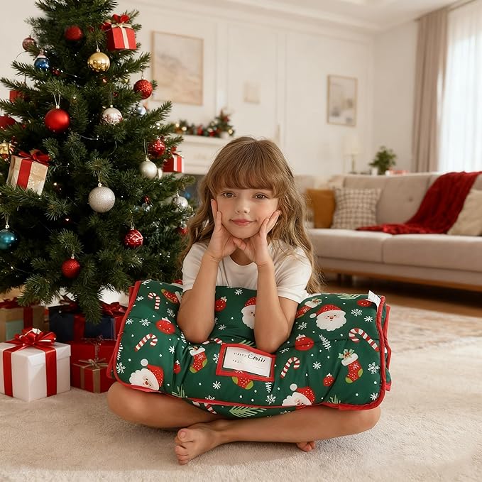 Toddler Nap Mat with Pillow and Blanket, Extra Large Rolled Napping Mats,Slumber Bags for Boys Girls,Kids Sleeping Bag for Daycare, Preschool Travel Camping