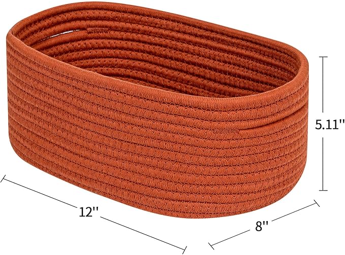 CubesLand Toys Closet Storage Organizer Baskets Bins for Cube Ogranizer/Shelving,Woven Basket for Organizing,Decor Basket for Living Room,Bedroom,Perfect for Pet Toy&Food Storage,2pack Brick Red