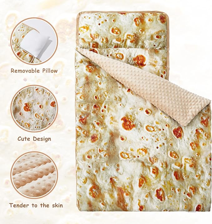 MORAIS Toddler Nap Mat with Pillow and Blanket, 52" x 20" Lightweight and Soft Nap Mat for Preschool, Daycare, Travel Sleeping Bags