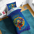 Sunny Side Up Kids Comforter Set Includes Sheets and Pillow Covers - Soft and Cozy Bed Set for Stylish Room Decor, Blue - Iron Man and His Awesome Friends, 5 Piece Twin Size Bedding