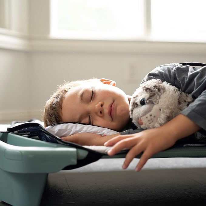 Tot Cot Kids Nap Mat - Toddler Preschool Daycare Bedding Cover with Blanket and Pillow - Ages 2 Yrs to 5 Yrs