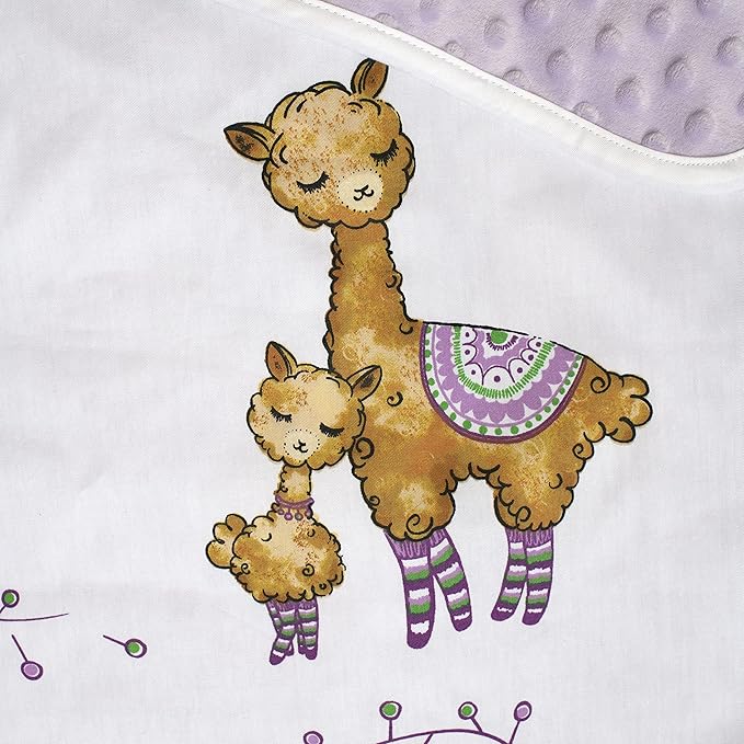 JumpOff Jo Nap Mat for Kids - Cozy Kids Rest Mat with Removable Pillow and Ultra Soft Blanket for Preschool, Daycare, and Sleepovers - Llama & Mama