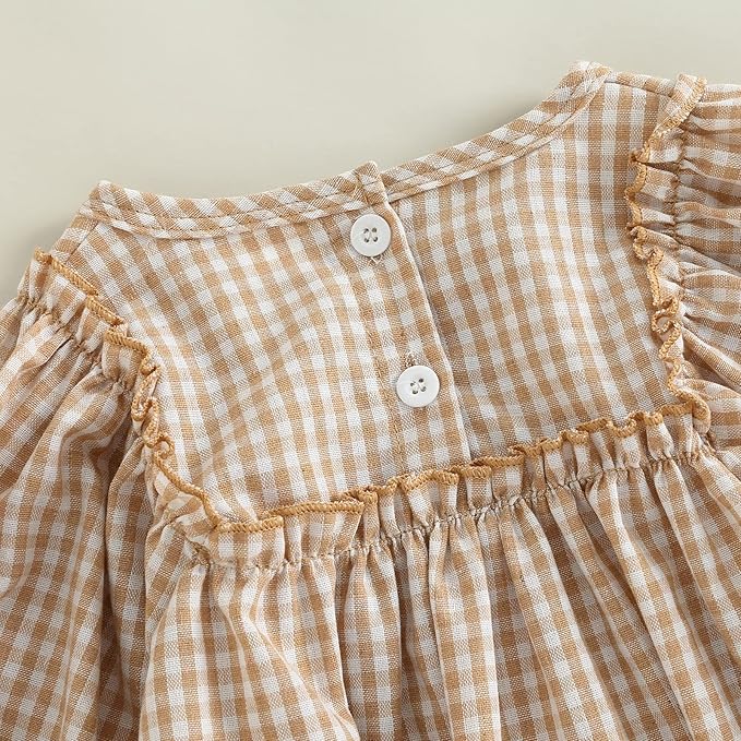 2pcs Infant Baby Girls Romper Dress Headband Long Sleeve Clothing Flowers Newborn Boho Girl Outfit Jumpsuit Clothes