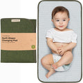 KeaBabies Portable Diaper Changing Pad, Easy Wipe Clean - Foldable Waterproof Baby Changing Mat for Diaper Bag, Compact, Lightweight, 25x13 Newborn, Infant, Baby Changer Travel Essential (Olive Green)