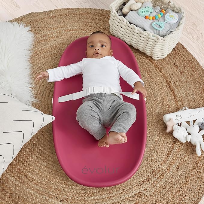 évolur Eva Baby Changing Pad, Soft, Lightweight and Portable Changing Pad, Fits All Changing Table, Waterproof Firm Padding - Fuschia Pink